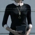 Remy’s black dress with white collar at Miranda’s funeral on Ravenswood