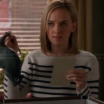 Robyn’s black and white striped sweater on The Good Wife