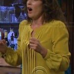 Robin’s yellow pleated blouse on How I Met Your Mother