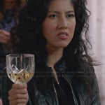 Rosa’s perforated leather jacket on Brooklyn Nine-Nine