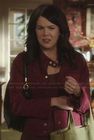 Sarah's red denim jacket on Parenthood