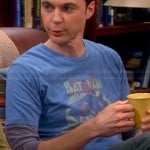 Sheldon’s blue Batman tshirt on The Big Bang Theory