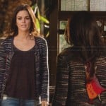 Zoe’s owl cardigan and leather trim tank top on Hart of Dixie