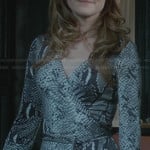 Abby’s snake print wrap dress on Scandal