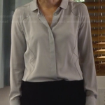 Annie’s grey seam detail shirt on Covert Affairs