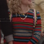 Carrie’s striped long sleeve dress on The Carrie Diaries