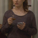 Eve’s sequin top and cropped sweater on Last Man Standing