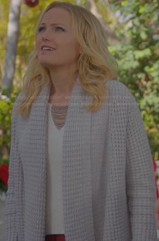 Kate's grey textured cardigan on Trophy Wife