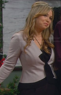 Kristin's bow front jacket on Last Man Standing