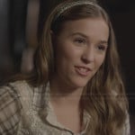 Maddie’s plaid and lace shirt on Nashville