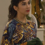 Mandy’s tiger sweater and green bow gloves on Last Man Standing