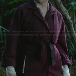 Mary’s purple coat on Once Upon a Time