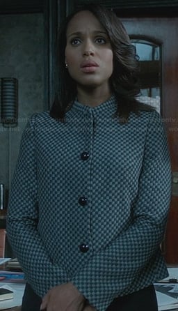 Olivia's checkerboard jacket on Scandal