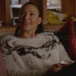 Santana’s fluffy reindeer sweater on Glee