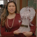 Tina’s red grommet studded dress on Glee