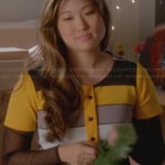 Tina’s yellow and black striped dress on Glee