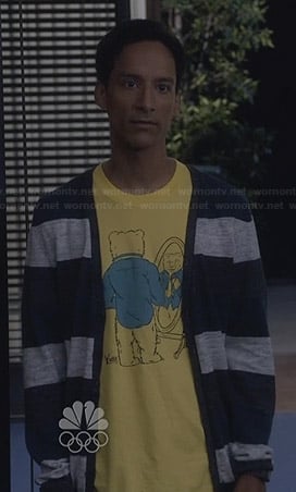 Abed's yellow bear t-shirt on Community