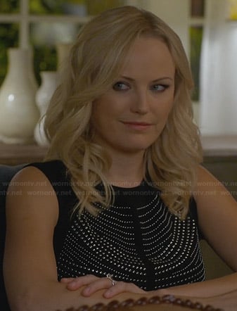 Kate's black studded top on Trophy Wife