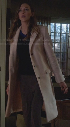 Laurel's white coat on Arrow