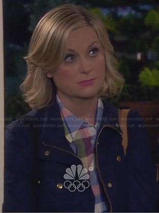 Leslie's blue jacket on Parks and Recreation