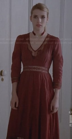 Madison’s red maxi dress on American Horror Story