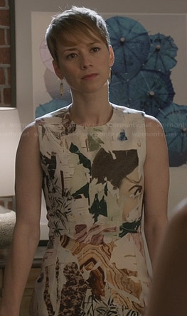 Margaux’s abstract graphic print dress on Revenge