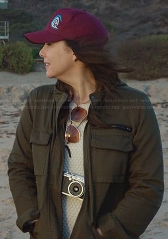 Sarah's green utility jacket on Parenthood