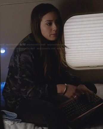 Skye's camo bomber jacket on Agents of SHIELD