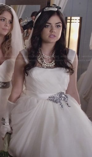 Aria's wedding dress on Pretty Little Liars