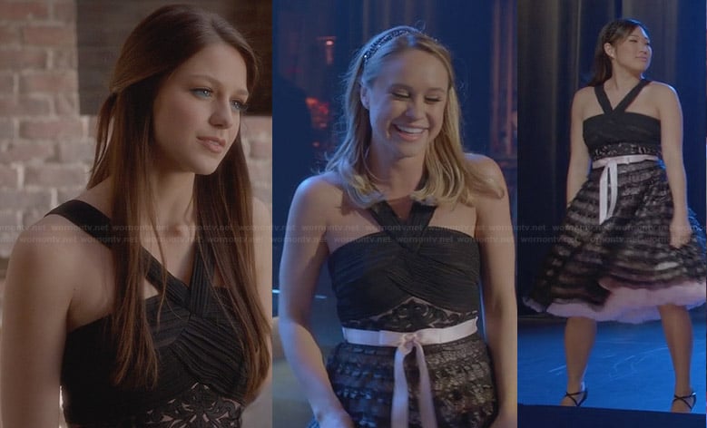 The Girls’ Black and Pink Regionals Dress on Glee