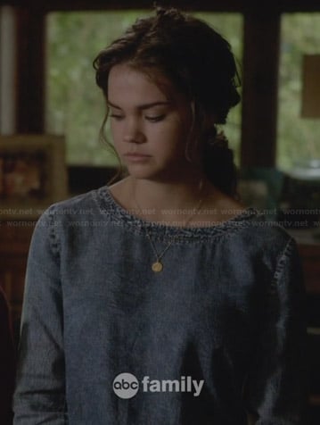 Callie’s denim long sleeved top on The Fosters