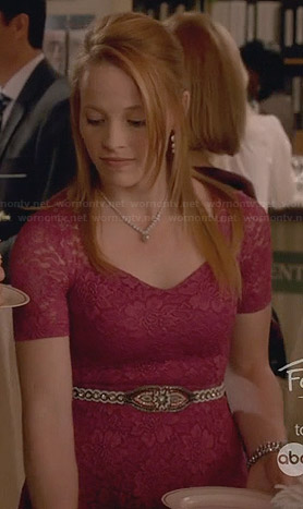 Daphne’s pink lace dress on Switched at Birth