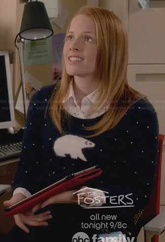 Daphne's polar bear sweater on Switched at Birth