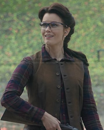 Mellie's plaid shirt on Scandal