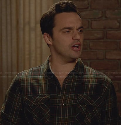 Nick’s green plaid shirt on New Girl