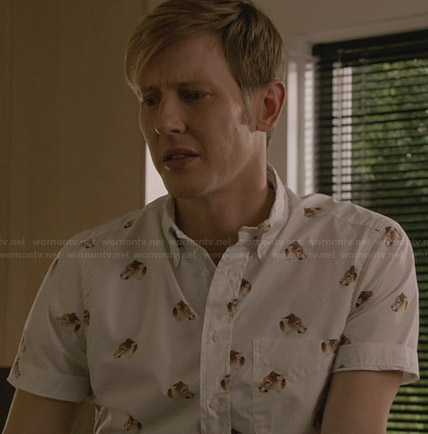 Nolan's leopard graphic print shirt on Revenge