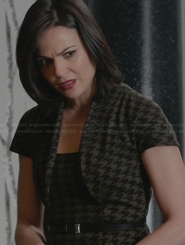 Regina's houndstooth dress on Once Upon a Time