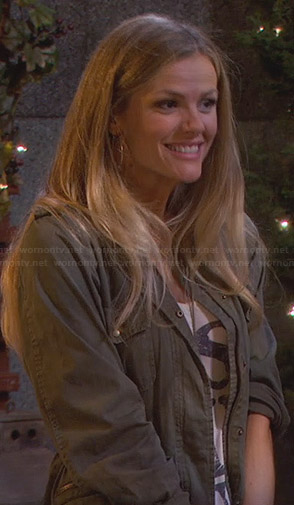 Jules’s green military jacket on Friends with Better Lives