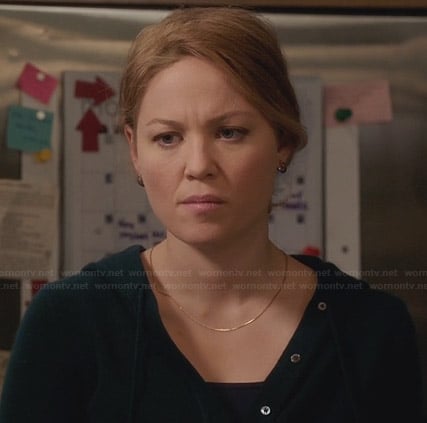 Julia’s black henley hoodie on Parenthood