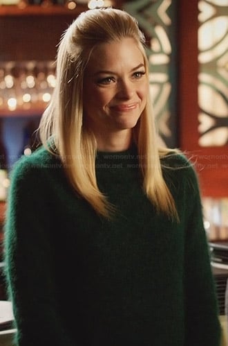 Lemon's green fluffy sweater on Hart of Dixie