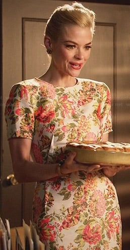 Lemon's floral short sleeved dress on Hart of Dixie