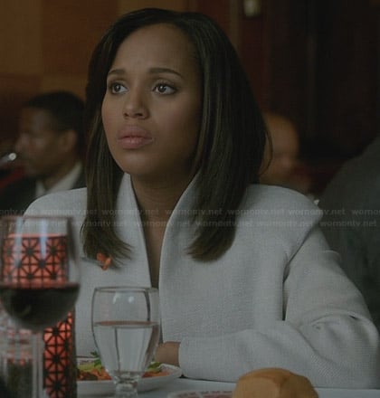 Olivia's white jacket on Scandal