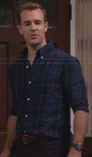 Will’s navy and green plaid shirt on Friends With Better Lives