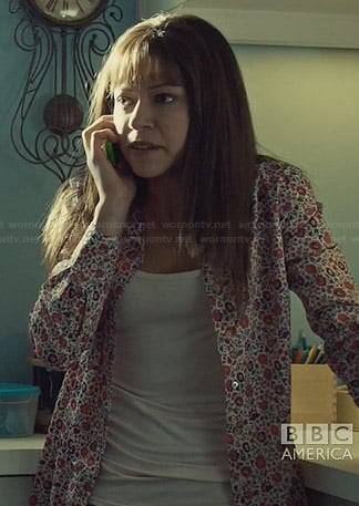 Alison's pink floral shirt on Orphan Black