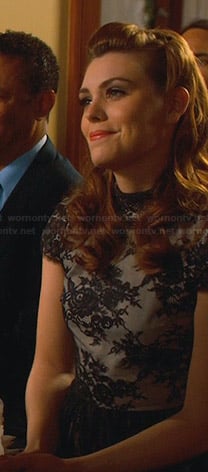 AnnaBeth’s blace lace open back dress on Hart of Dixie