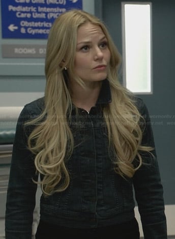 Emma’s dark wash denim jacket on Once Upon a Time