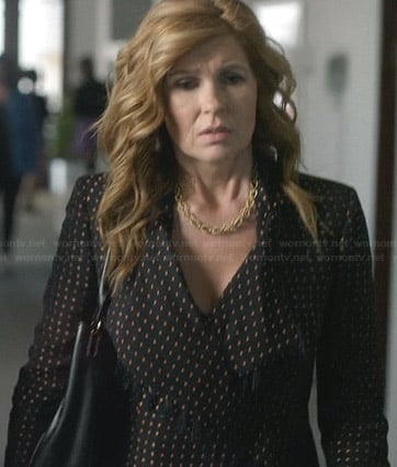 Rayna’s printed jacket with tassels on Nashville