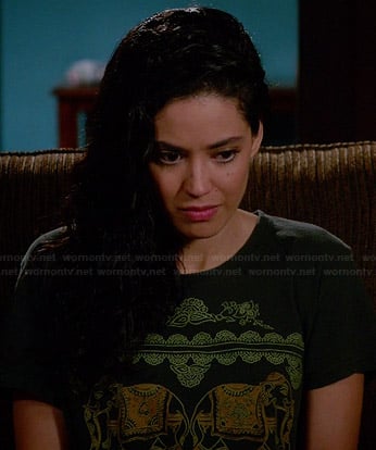 Valentina’s elephant graphic tee on Devious Maids