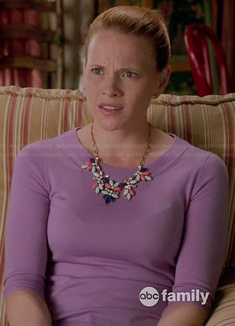 Daphne's purple sweater on Switched at Birth