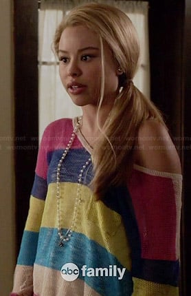 Mariana’s rainbow striped sweater on The Fosters